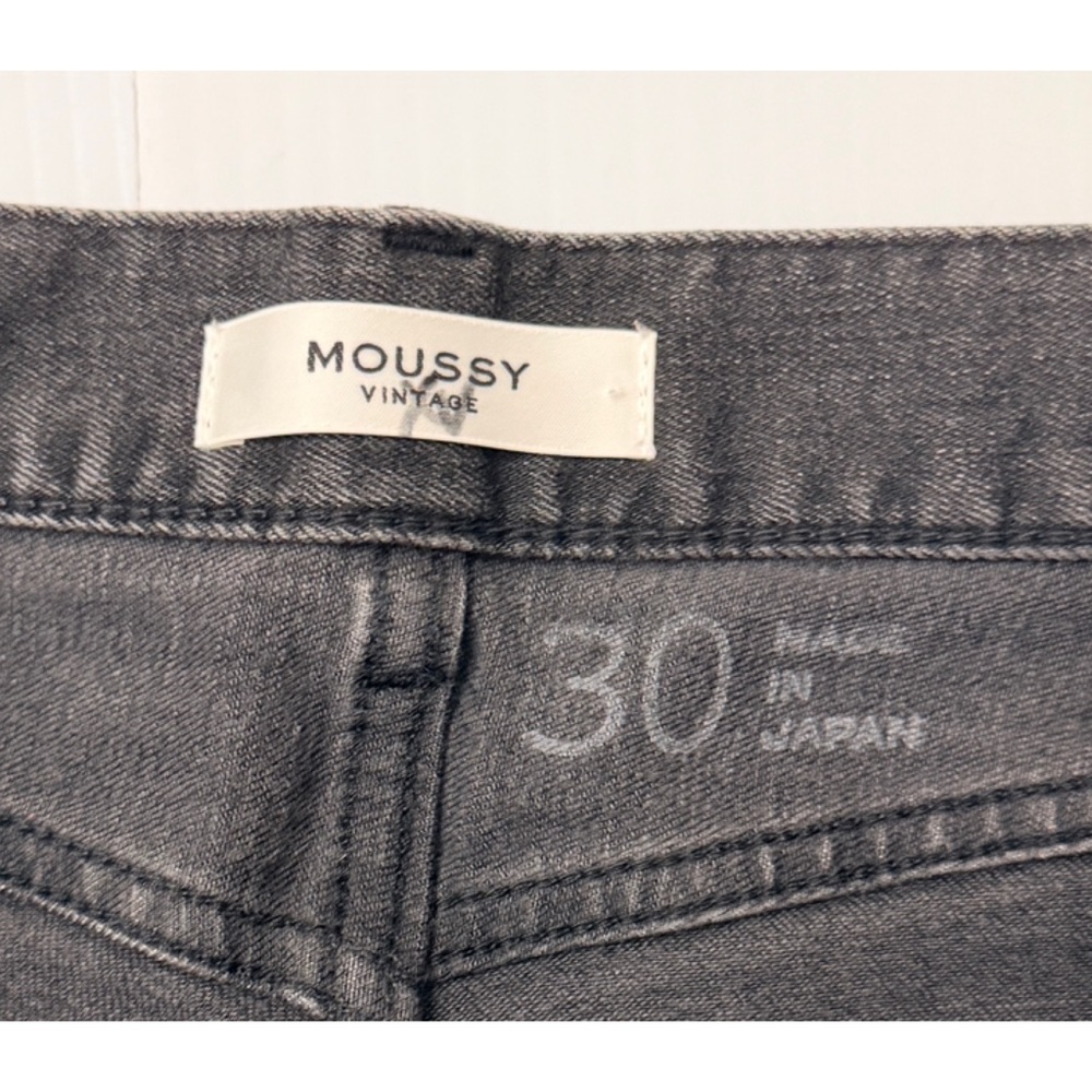 Moussy Vintage Westcliffe Raw Hem Ankle Crop Grey Jeans - 30 - Picture 5 of 9